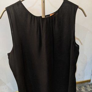 Tory Burch 100% Silk Shell size 10 Gold Zipper